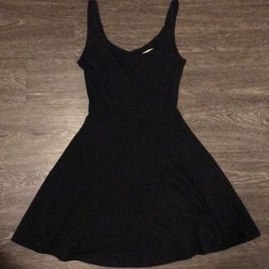 Abercrombie fit and flare black dress